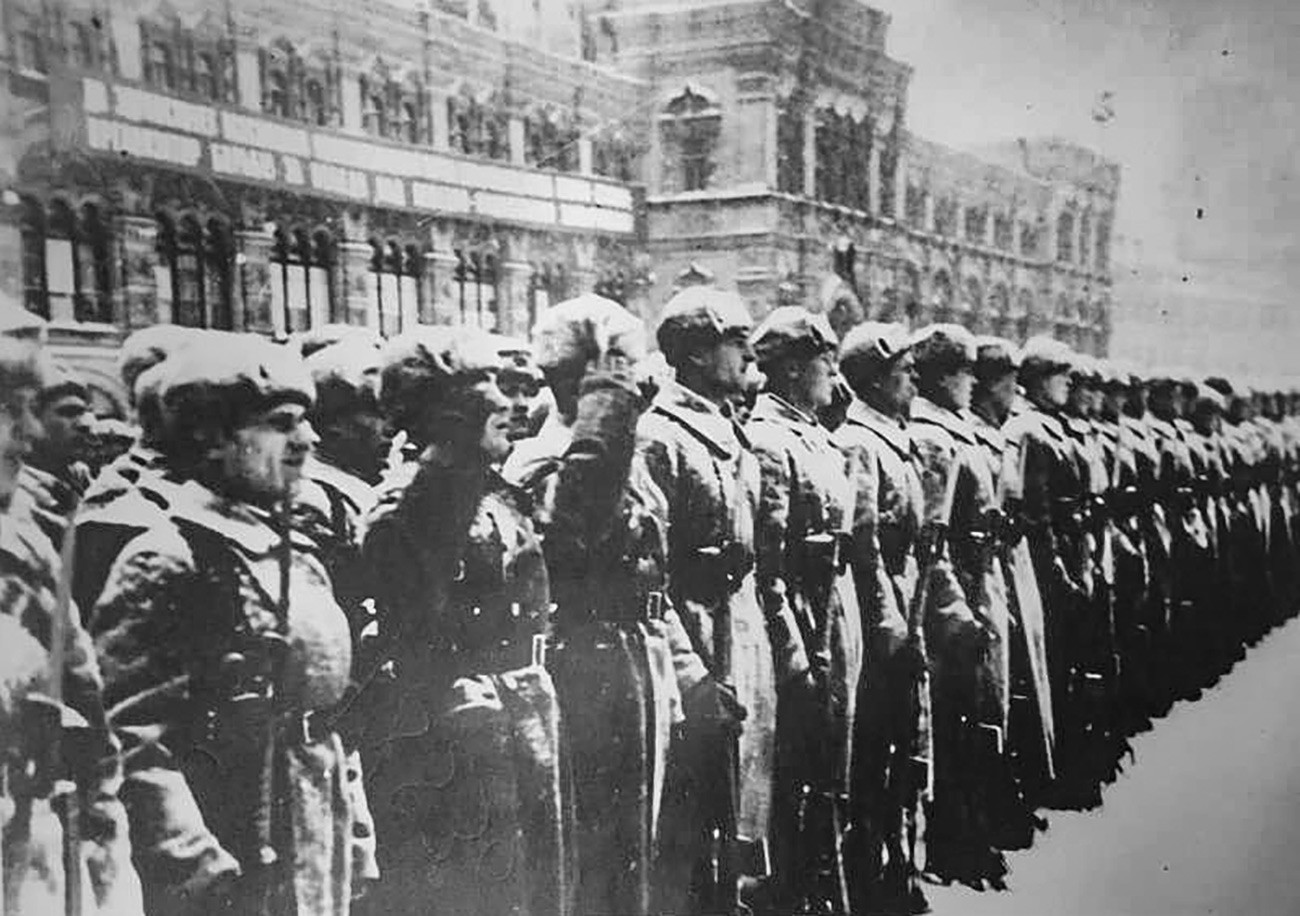 парад в 1941 на красной площади