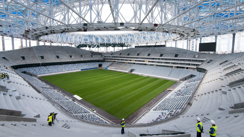 サッカー18年w杯向けのニジニ ノヴゴロドの新スタジアム建設 ロシア ビヨンド