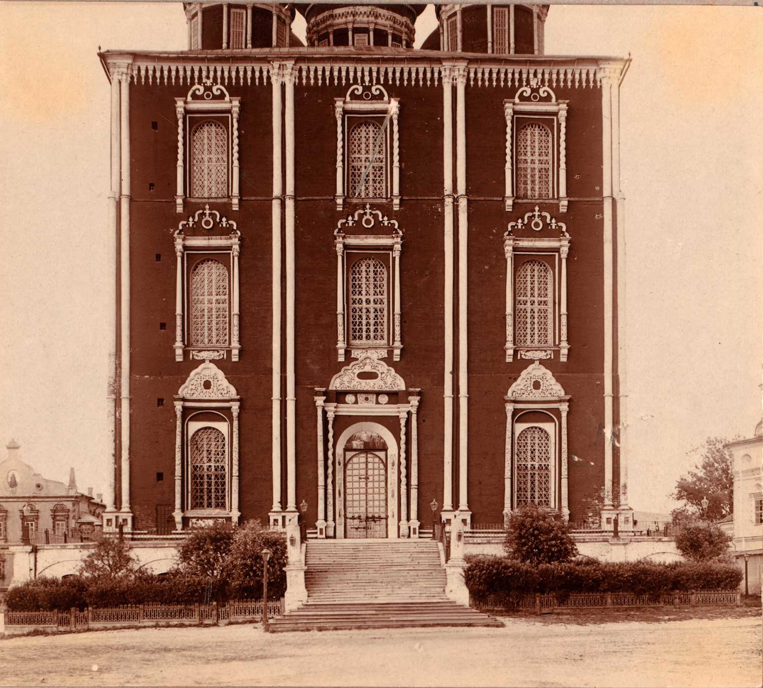 Ryazan Kremlin. Dormition Cathedral, west facade. Summer 1912.