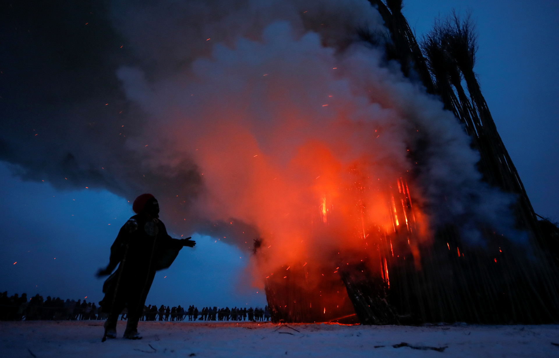 The burning 