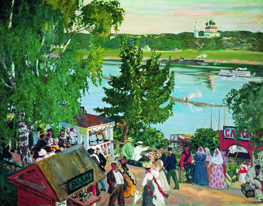 ‘Paseo por el Volga’, 1909. 

