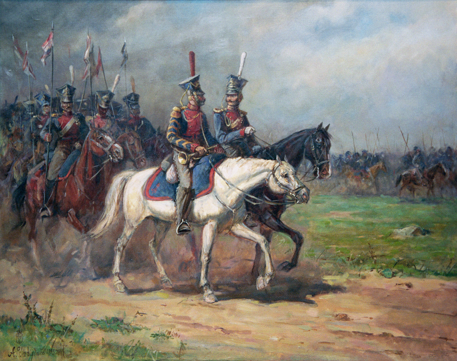 Why were the hussars considered Imperial Russia's craziest troops