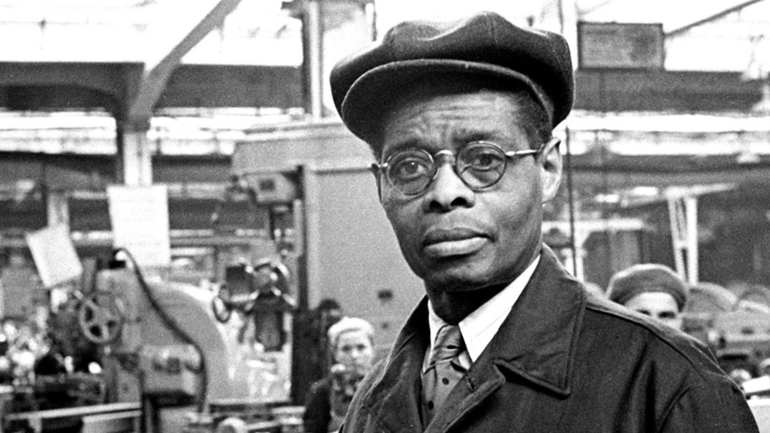 Engineer Robert Robinson of First State Bearing Plant. Robinson spent 44 years in the USSR - longer than any other specialist who went to Soviet Russia in the 1930s.