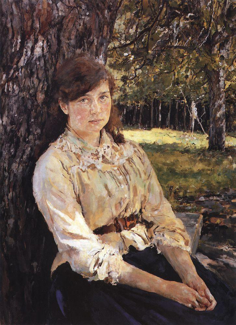 Jeune fille éclairée par le soleil par Valentin Serov