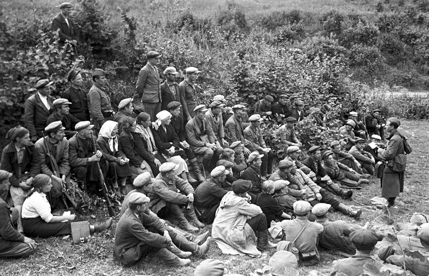 Partisanos de la región de Smolensk, 1941.