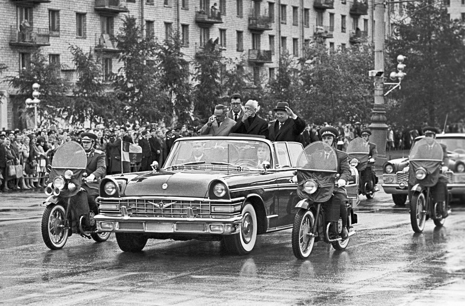 Никита Хрушчов и индийският президент Сарвепали Радекришнан