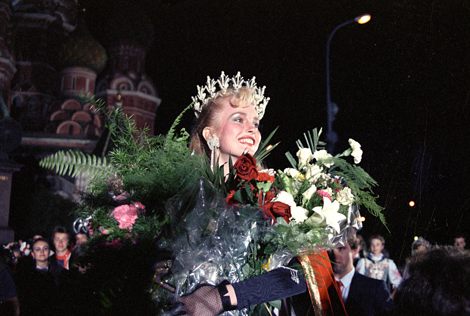 Larisa Letichevskaya during the coronation ceremony on Red square.