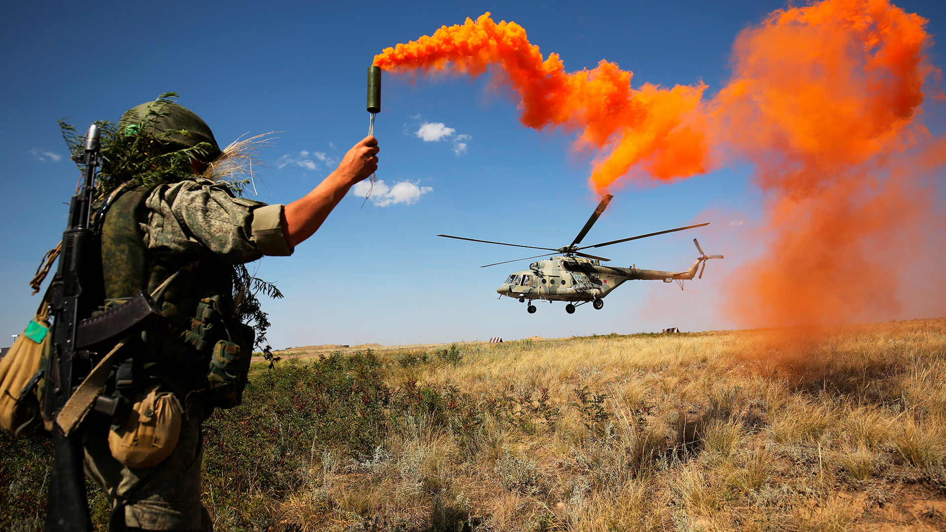 Helicóptero Mi-8 russo.