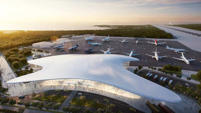 FOTO Desain  Bandara Ramah  Lingkungan  Baru Rusia 