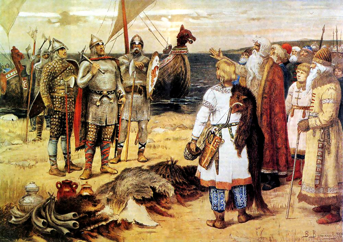 ‘The invitation of the Varangians’ by Viktor Vasnetsov
