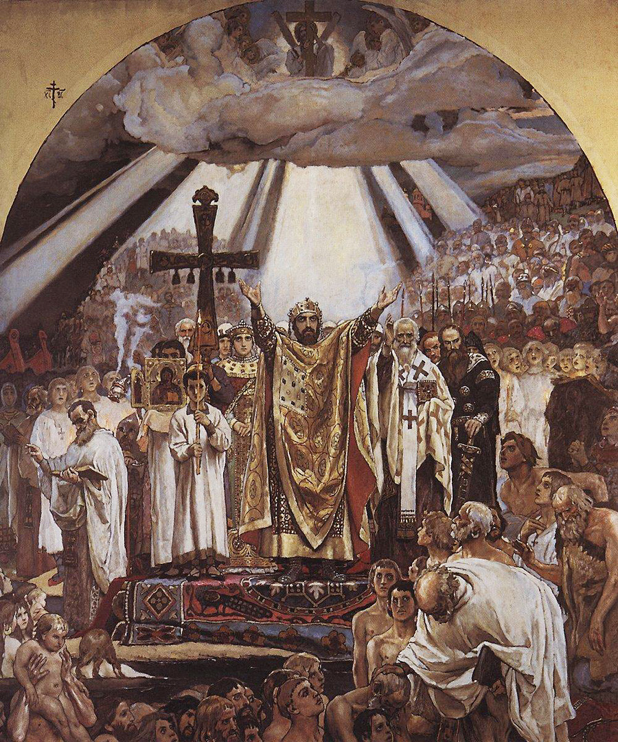 ‘Christianization of Rus’ by Viktor Vasnetsov
