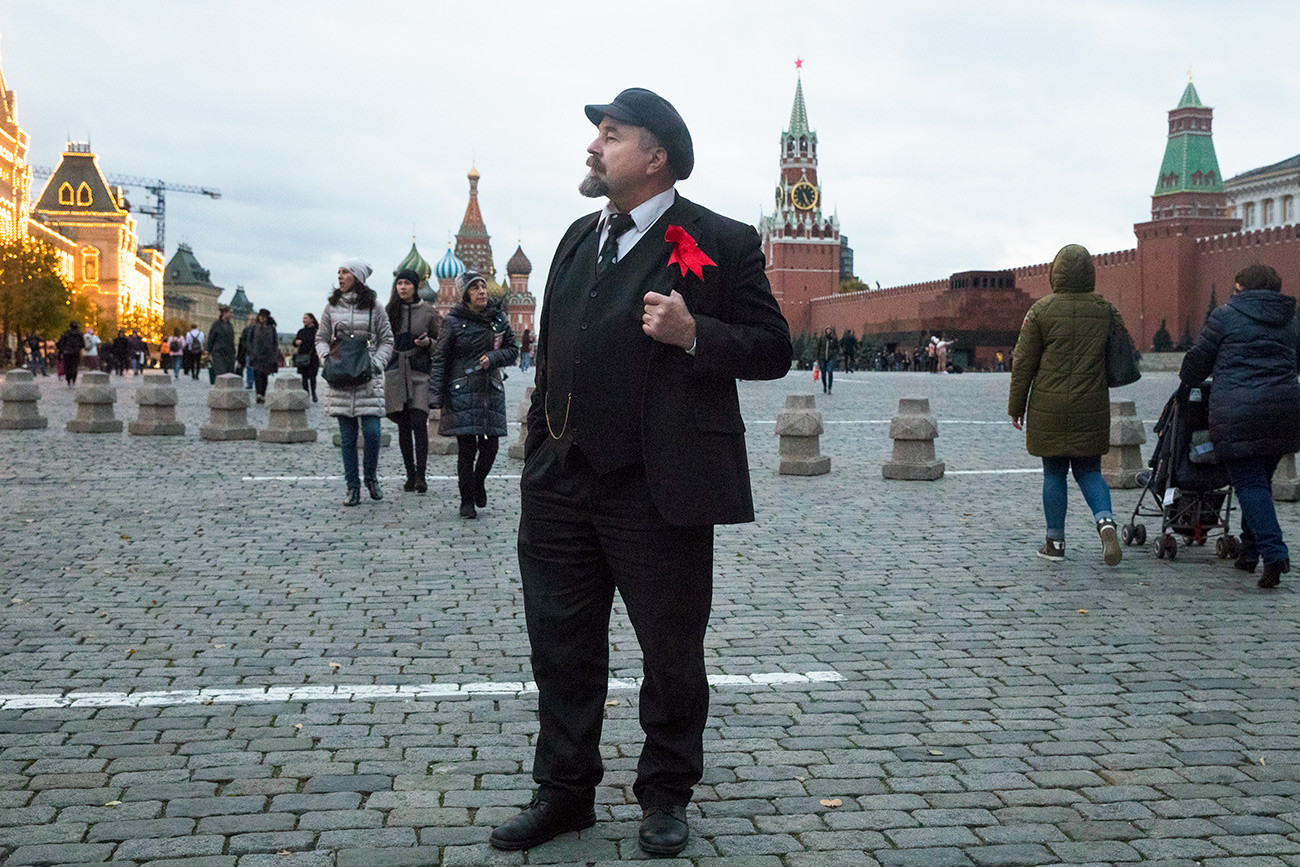 сталин и ленин на красной площади