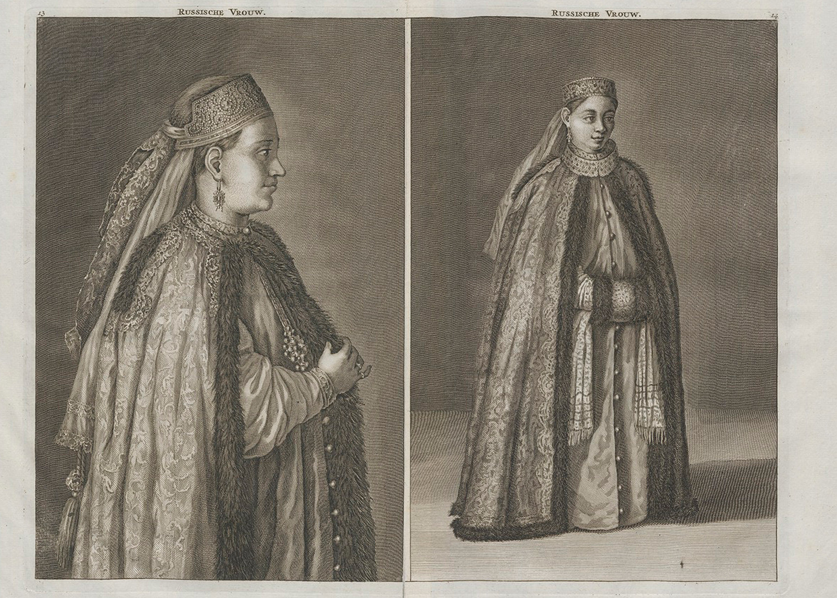 ‘Mujer rusa’ (1711), obra de Cornelis de Bruijn.