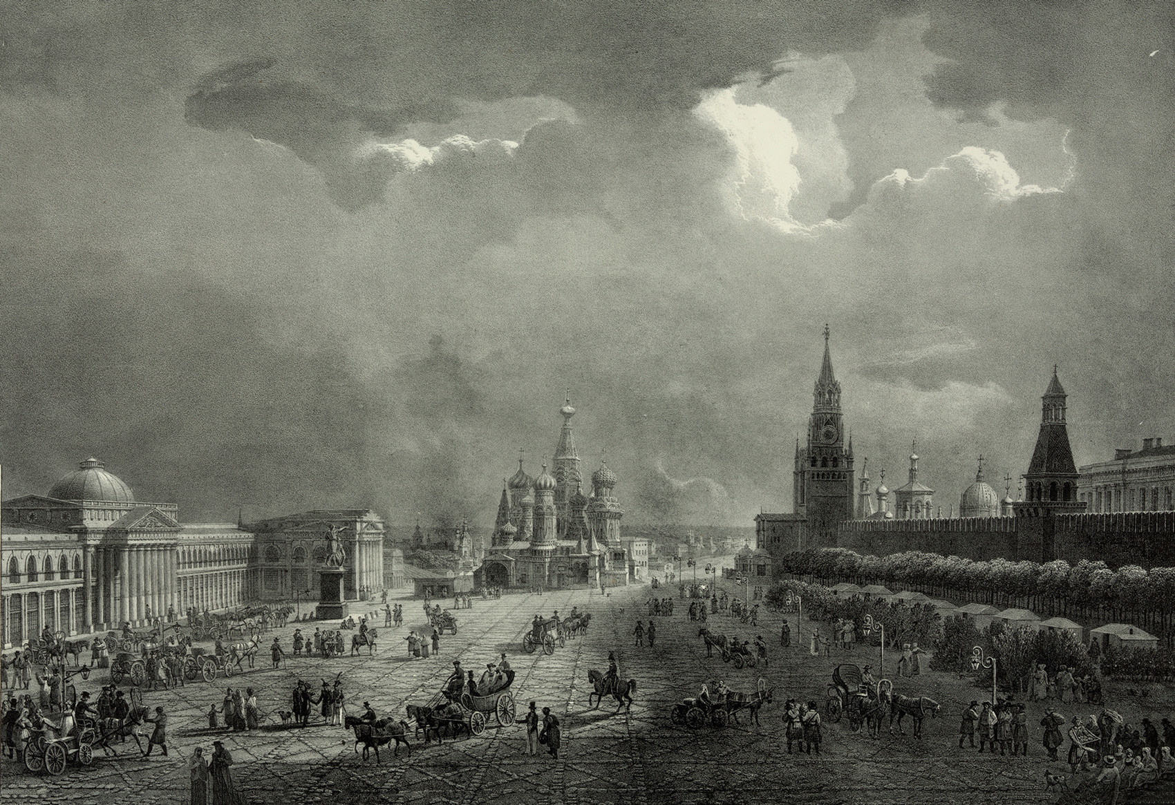Plaza Roja, 1830.