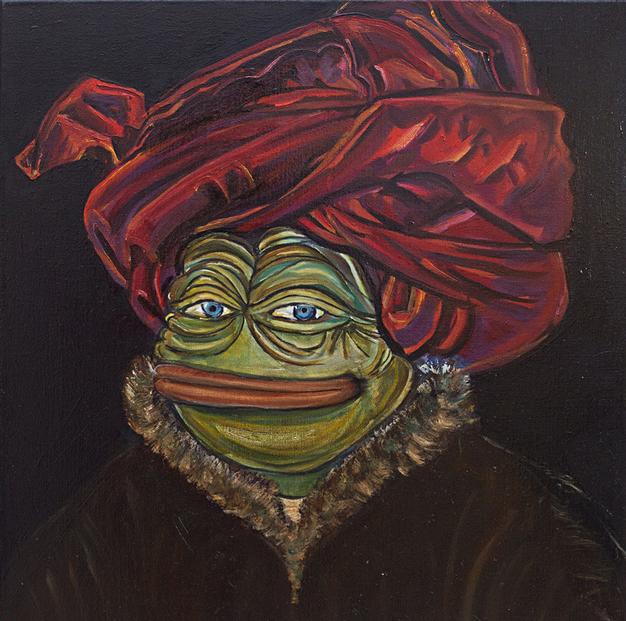 Un artista russa ha fatto entrare Pepe  the Frog  la rana 