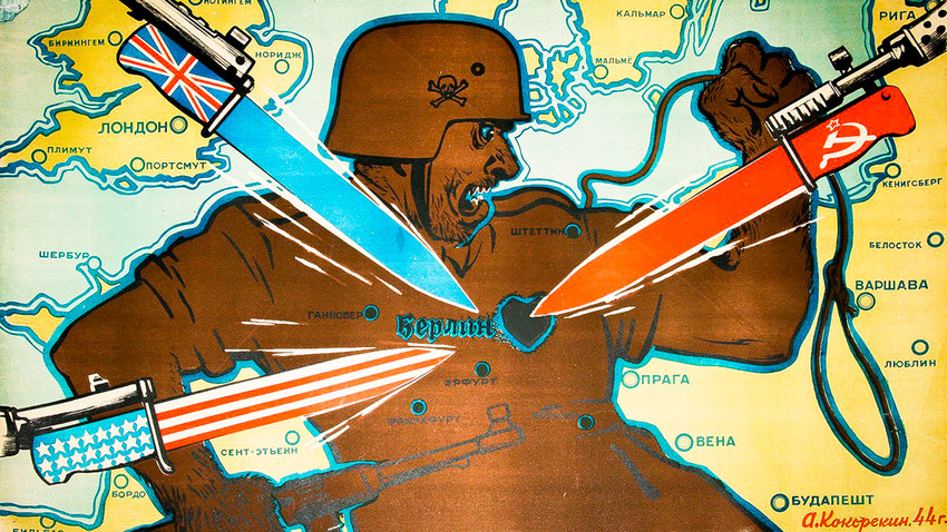 How Soviet propaganda glorified British-American successes in WWII