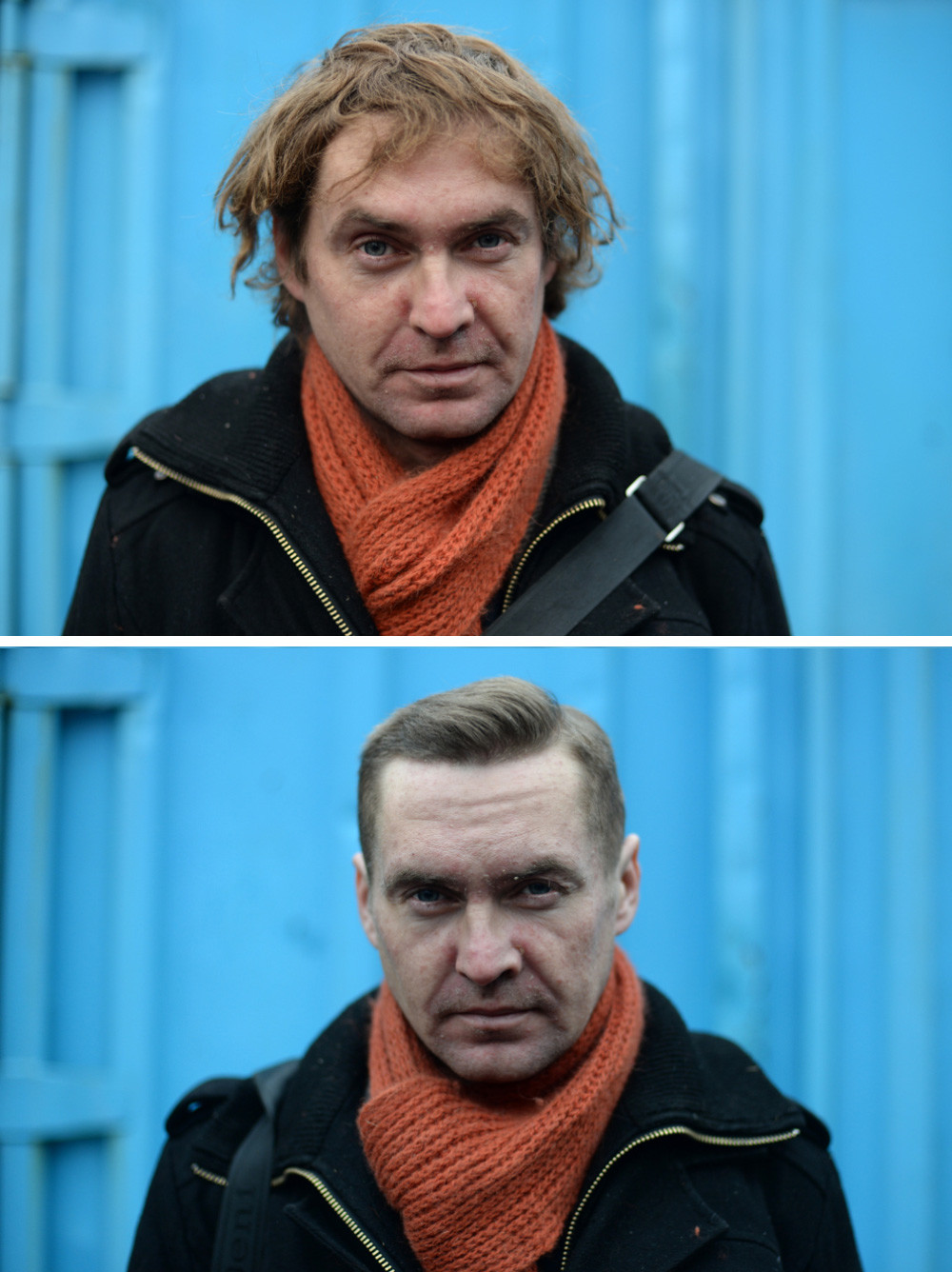 Before And After Stylish Haircuts For The Homeless Russia