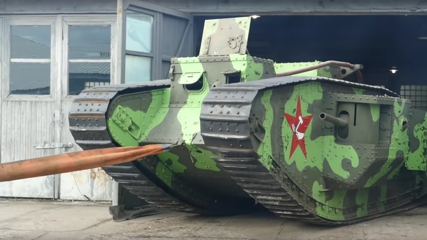 ¿Qué hace un tanque británico de la Primera Guerra Mundial