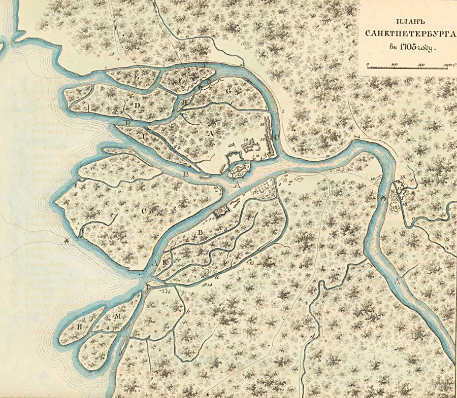 Plan of the city, 1705