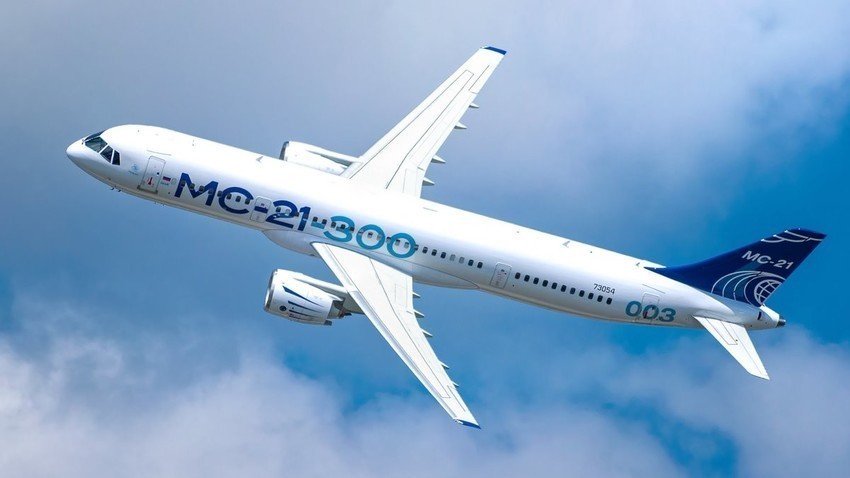 Рускиот авион МС-21 го реализира првиот меѓународен лет на релација ...