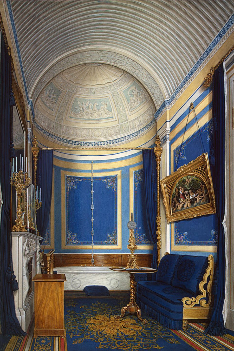 Eduard Gau. El cuarto de baño de la princesa Maria Alexandrovna