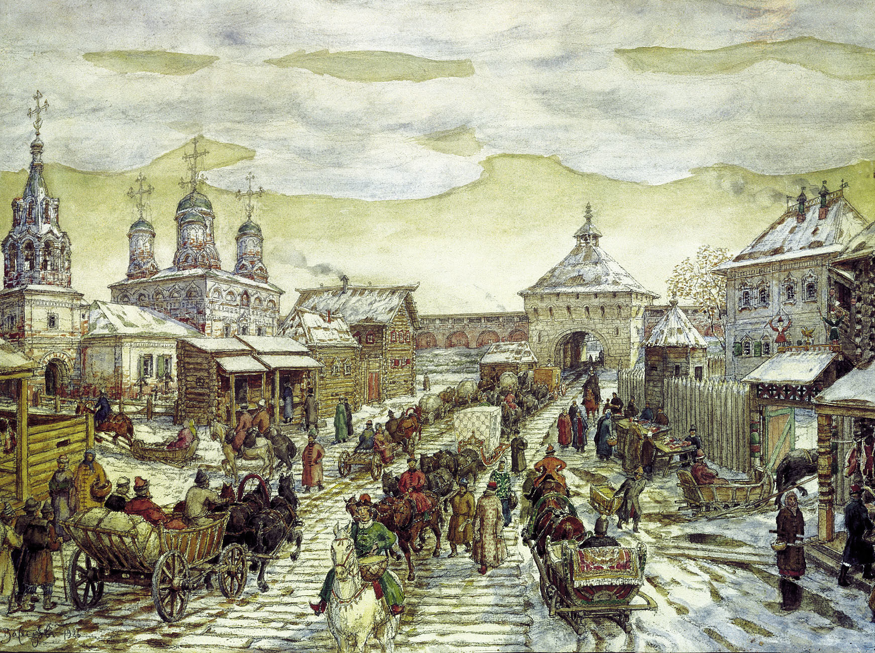 Апполинарий Васнецов. Возле Мясницких Ворот