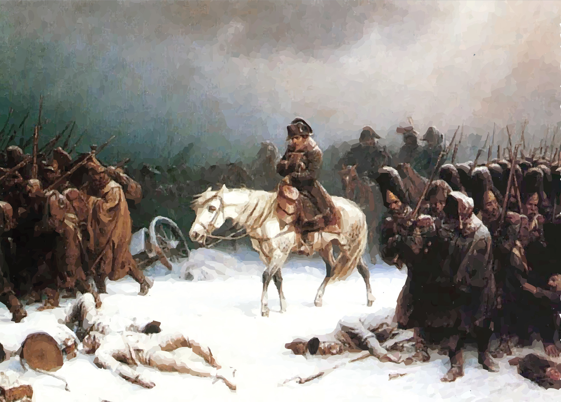 „Rückzug Napoleons aus Russland“ von Adolf Norten