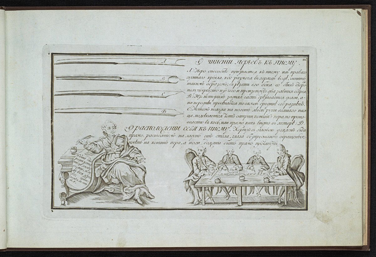 Прописи для детей 1787 года.