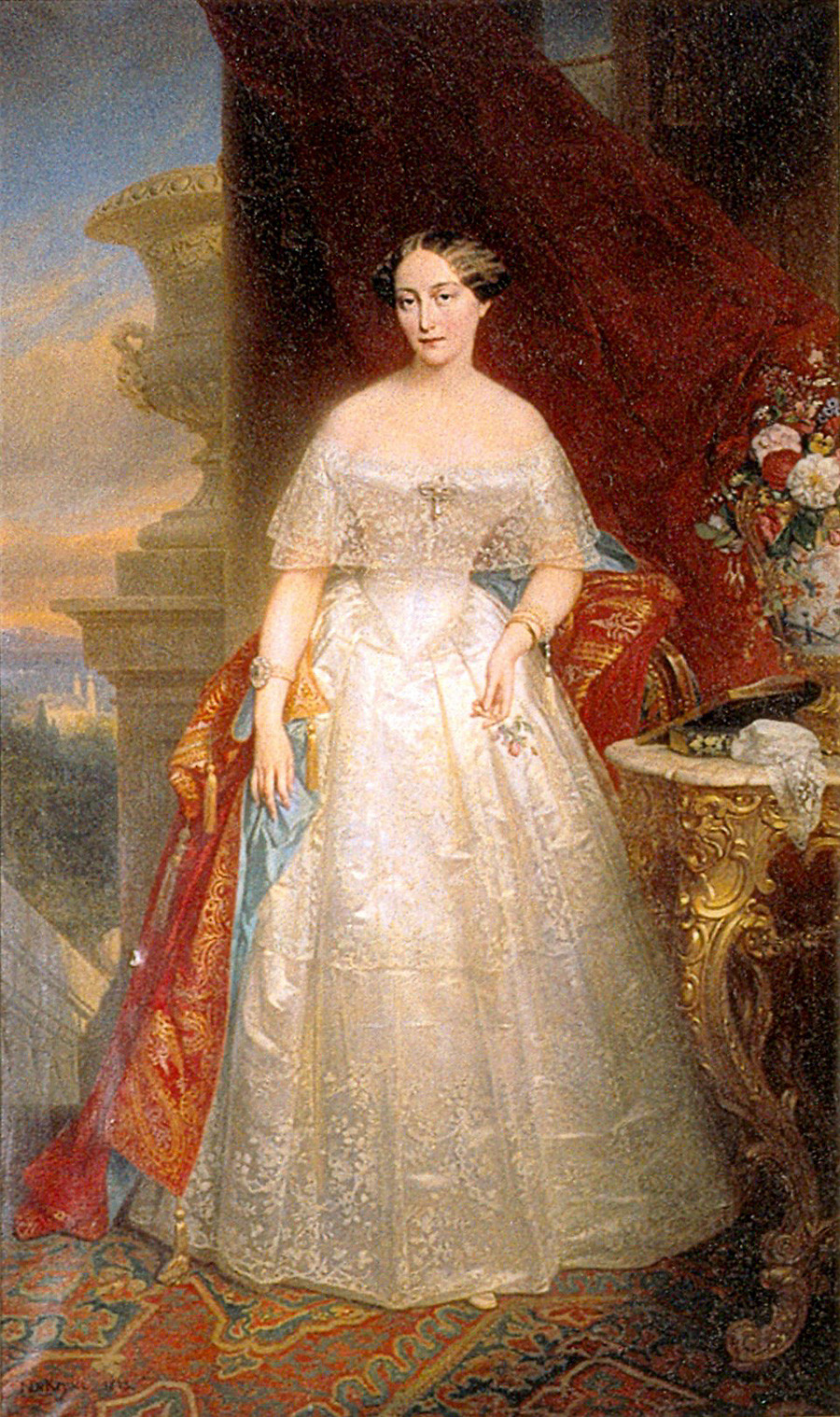 Retrato de Olga de Rusia (1822-1892), princesa de Württemberg por Nicaise de Keyser