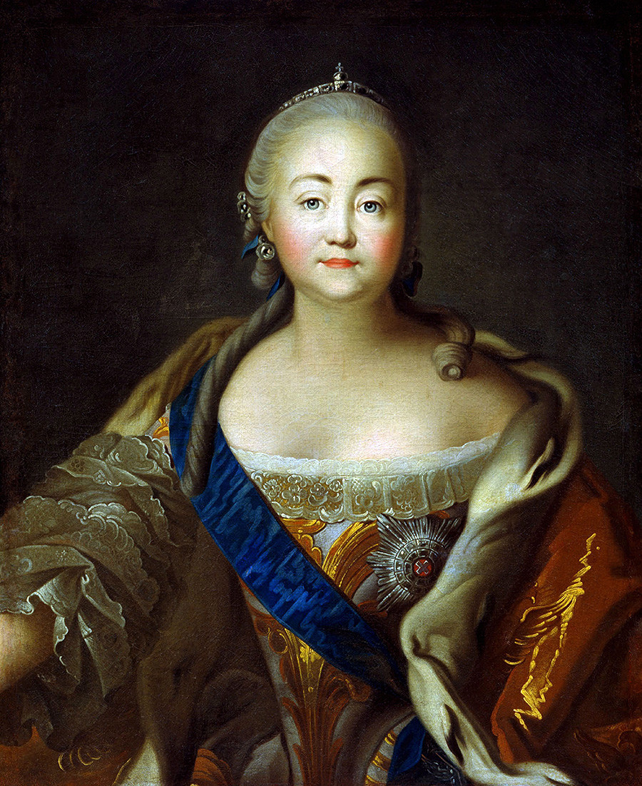 Портрет на императрица Елизабет Петровна (1709-1762) от Иван Аргунов