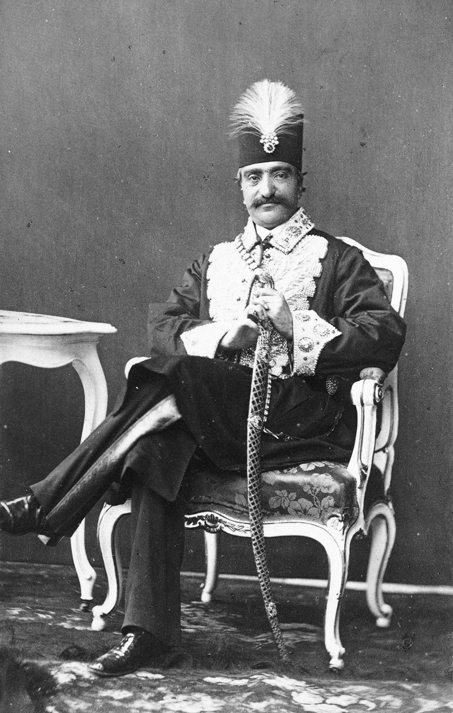 Насреддин шах на световен панаир във Виена, 1873 г.