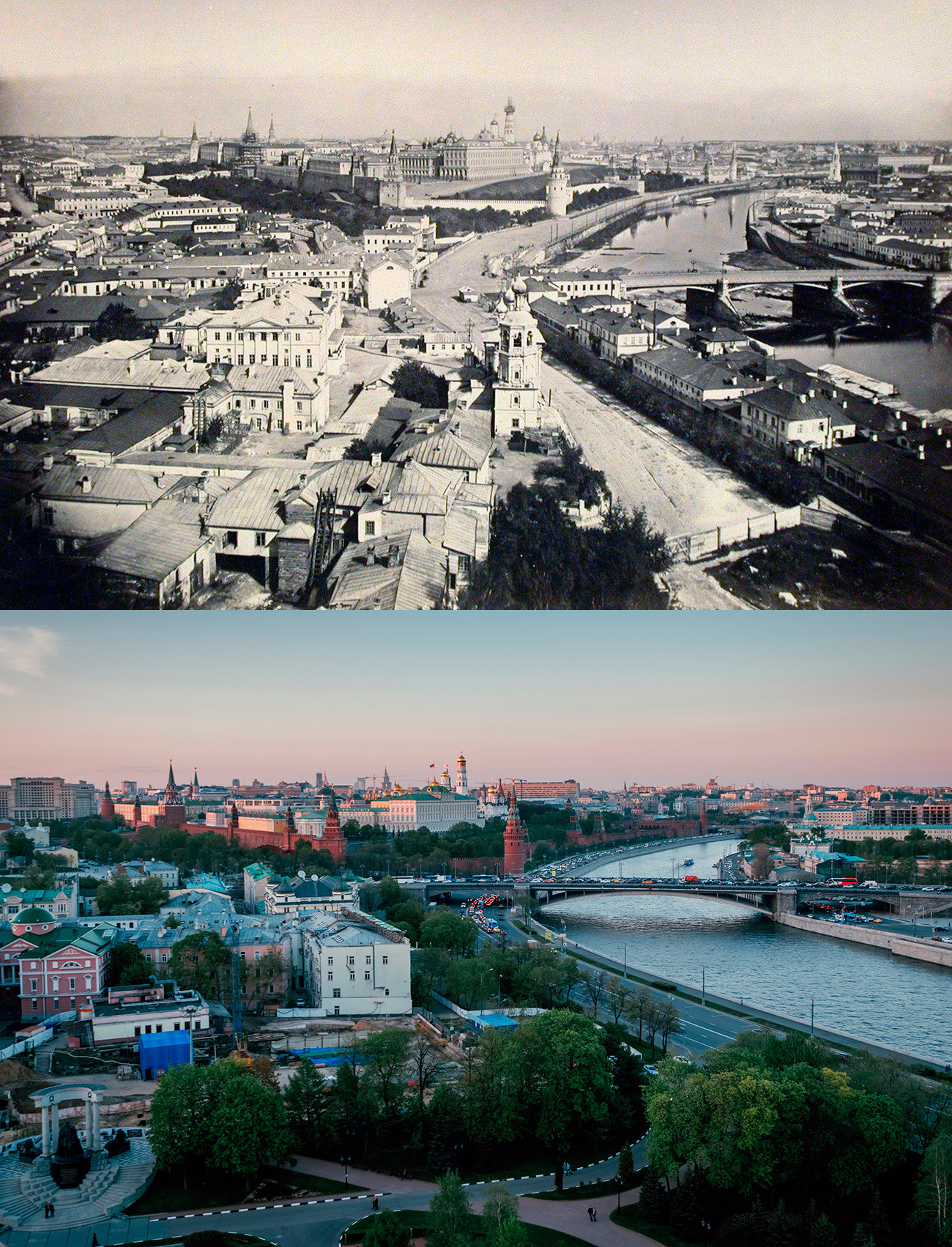 Before And After What Moscow Looked Like A Century Ago And Now