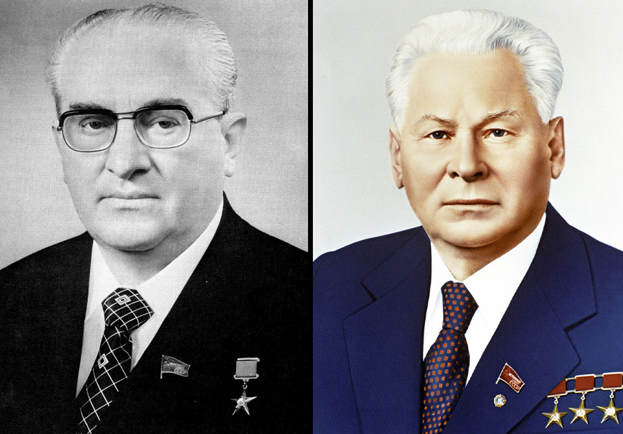 Юрий Андропов и Константин Черненко