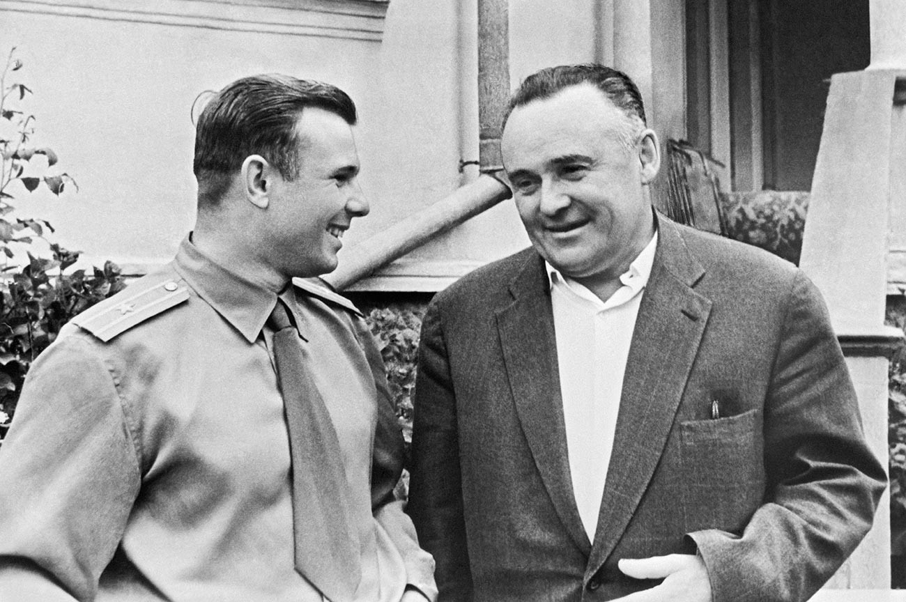 Yuri Gagarin and Serguéi Koroliov