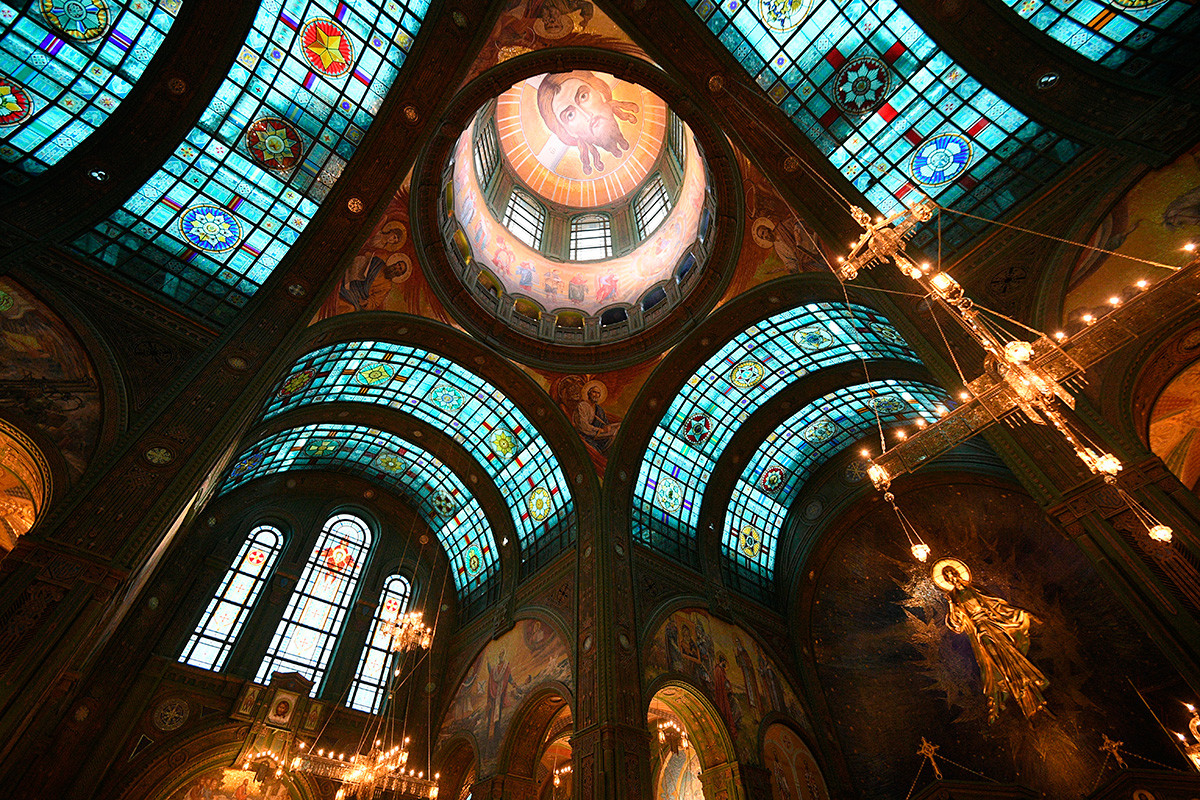 Deutsche Trophäenwaffen und viel Mosaik: Neue Kathedrale der russischen