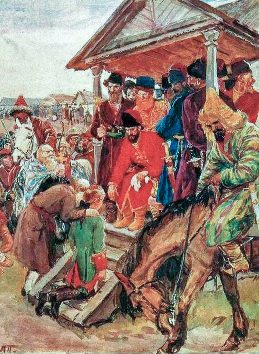 Pugachev's tribunal.