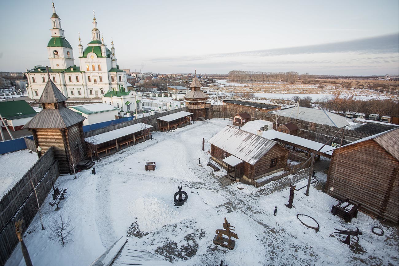Yalutorovsk ostrog (fortress), Tyumen region, Russia. One of the oldest surviving Siberian Cossack fortresses