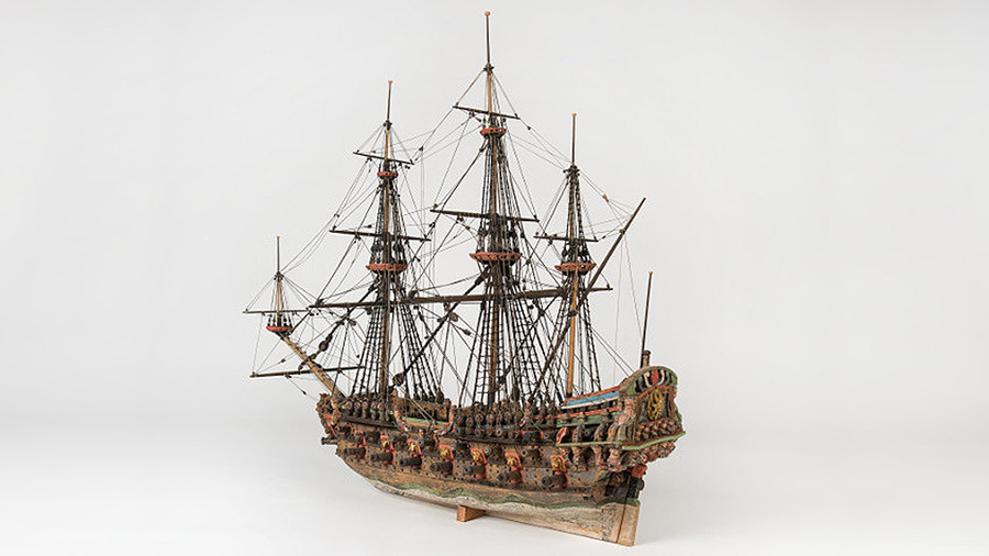 Modello del “Solen”, una tipica imbarcazione svedese della Guerra del Nord
