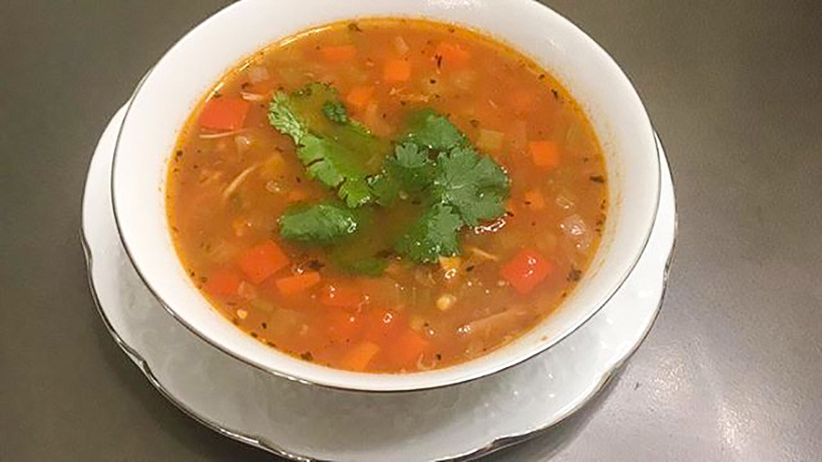 Мексиканский суп с сосисок