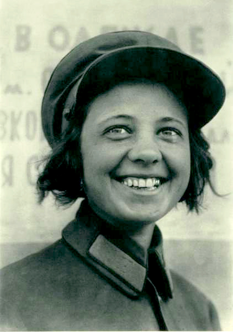 Conductrice de tramway à Moscou
