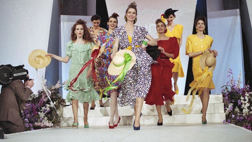 Coleção de moda, Moscou, 1987
