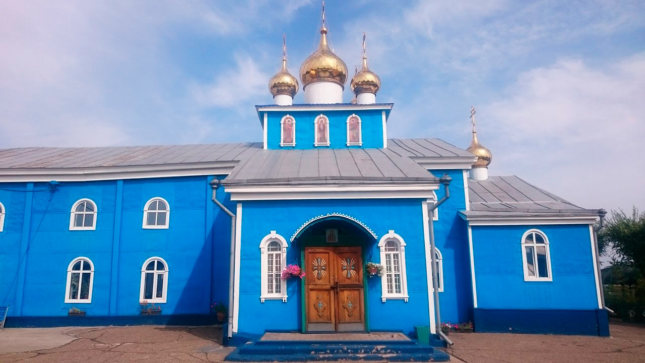Cathedral of Archangel Michael in Karaganda, present-day Kazakhstan, built in 1946-54