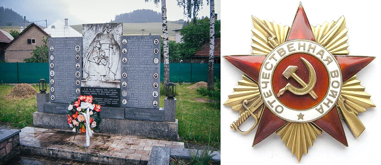 War memorial in Sklabiňa.