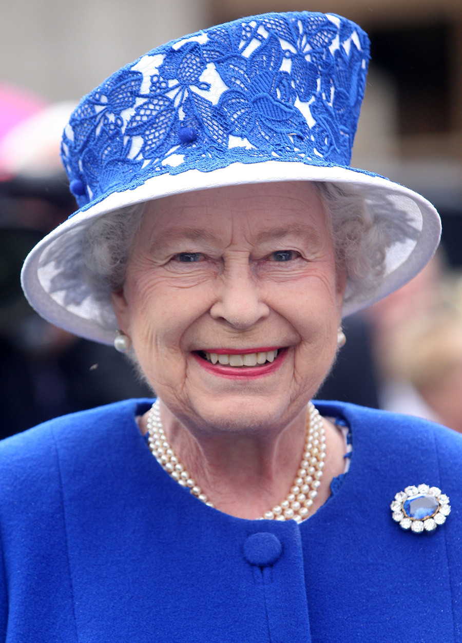 Queen Elizabeth II attends a Garden Party at Balmoral Castle, on August 07, 2012 in Aberdeenshire, Scotland.