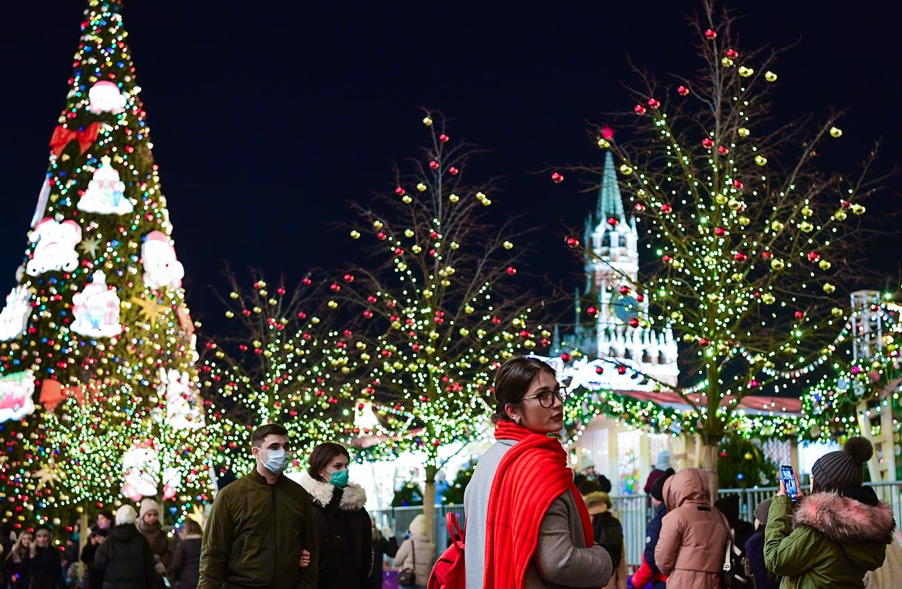 Red Square ready for 2021 New Year celebrations. 