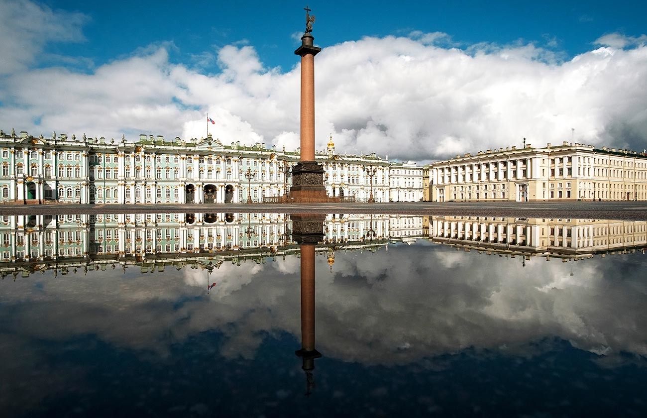 Empty St. Petersburg.