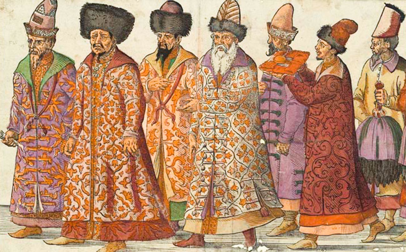 Посолство на великия княз на Москва при императора на Свещената Римска република Максимилиан II в Регенсбург. 