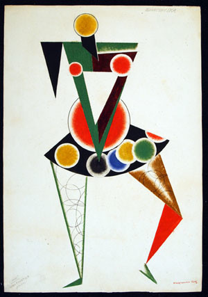 Alexander Rodchenko, Costume design for 'We' play, 1919-1920