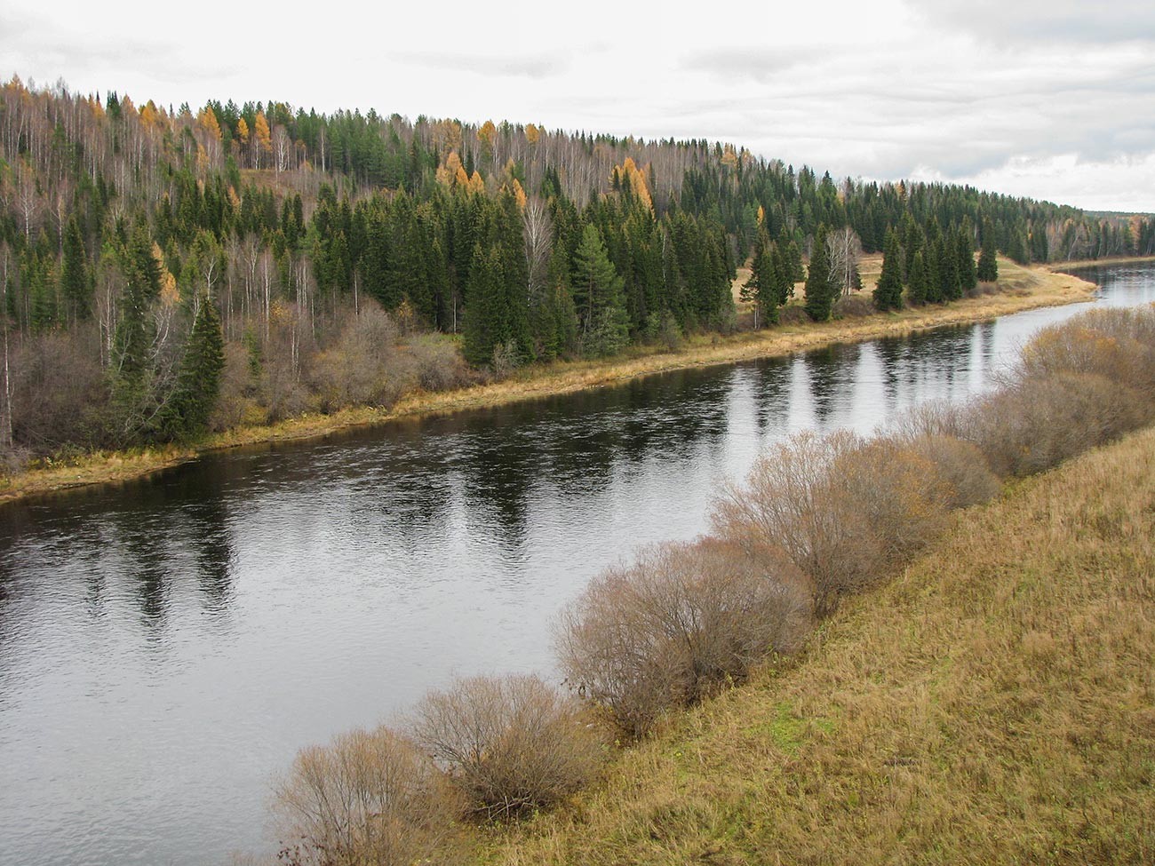 The Ukhta river, where oil deposits have been discovered 