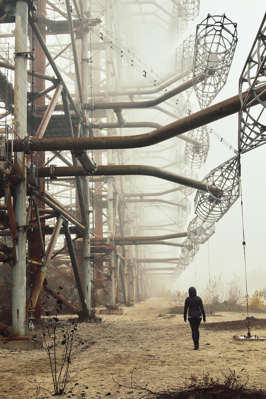 Former Duga Military Radar System In The Chernobyl Exclusion Zone.